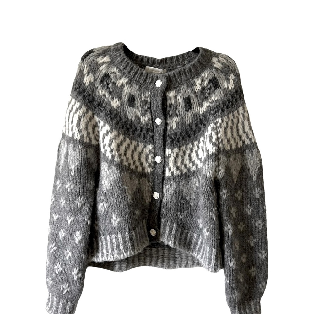 LoveShackFancy Cardigan with flower button